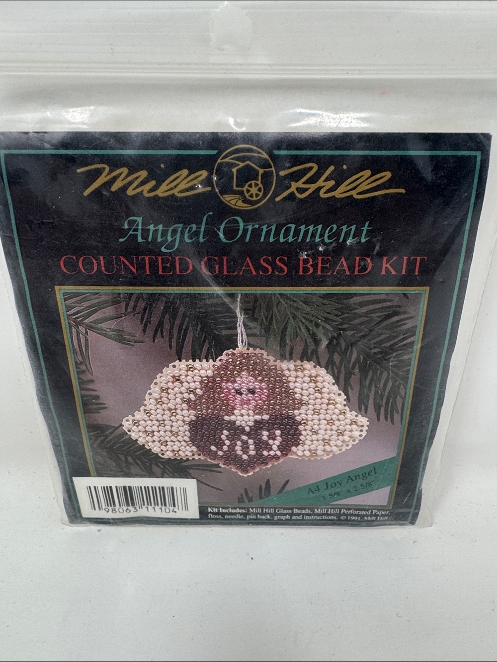 MILL HILL CHRISTMAS JOY ANGEL ORNAMENT COUNTED GLASS BEAD KIT CRAFT HOLIDAY